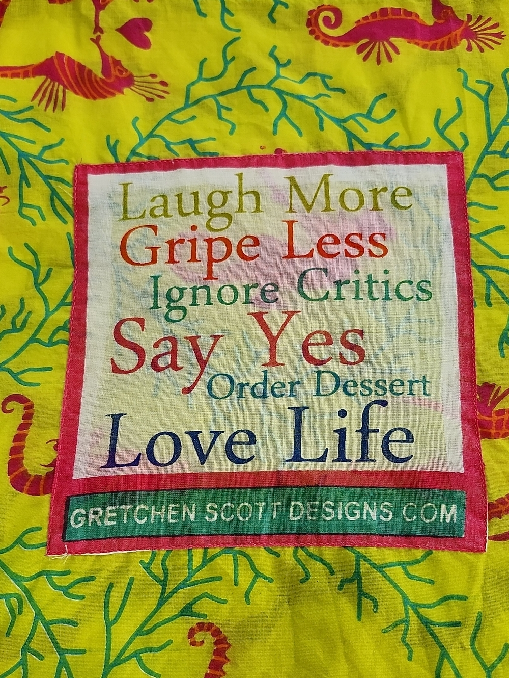 Gretchen Scott Shopping Tote Bag 15" X 18" - Picture 2 of 6